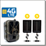 Комплект: 3G/4G 4К фотоловушка с 2-мя солнечными батареями «Филин HC-940 LTE-Pro-Li-4K» и «SP-06»