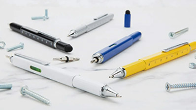 Многофункциональная ручка 5 в 1 (ручка + уровень + линейка + стилус + отвёртка)